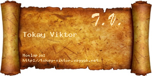 Tokay Viktor névjegykártya